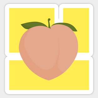 Peach Sticker